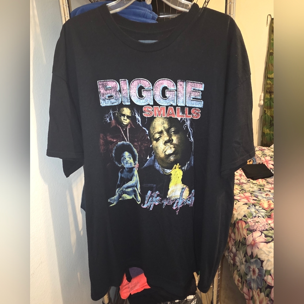Biggie Smalls Black Graphic Tee - Short Sleeve